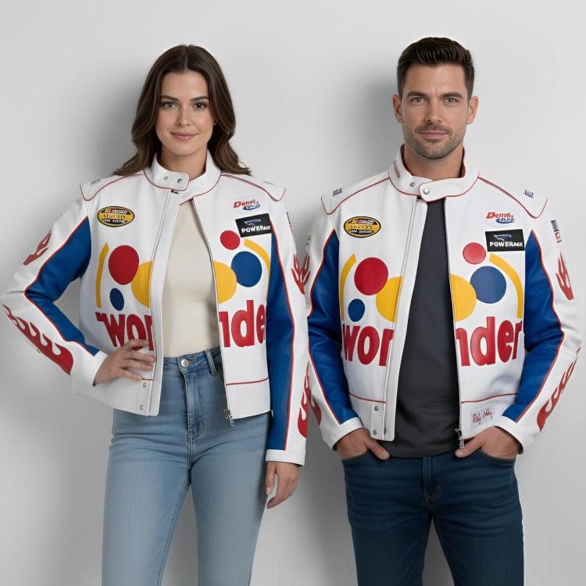 Talladega Nights The Ballad Of Ricky Bobby Motorcycle Leather Jacket