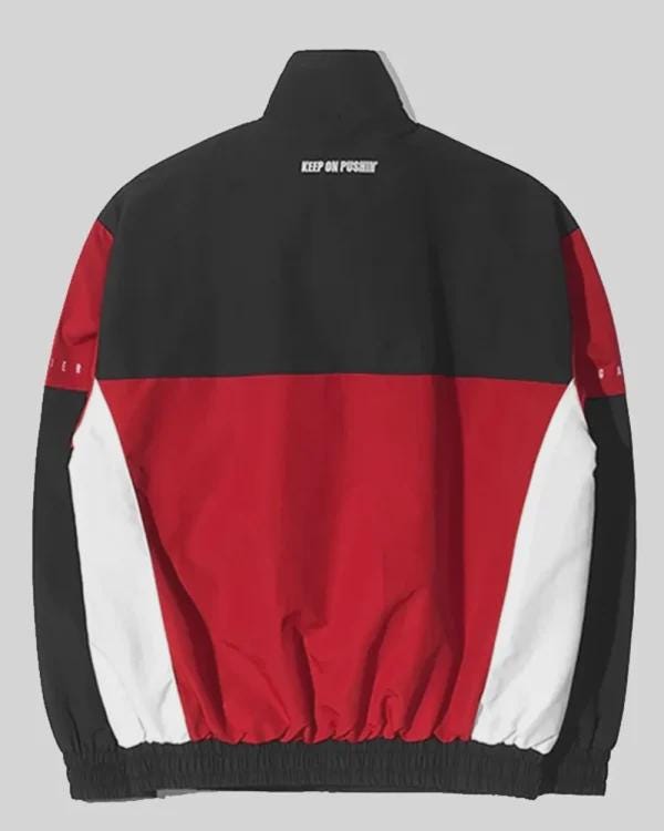 Qt8 Garments Red & Black Track Jacket