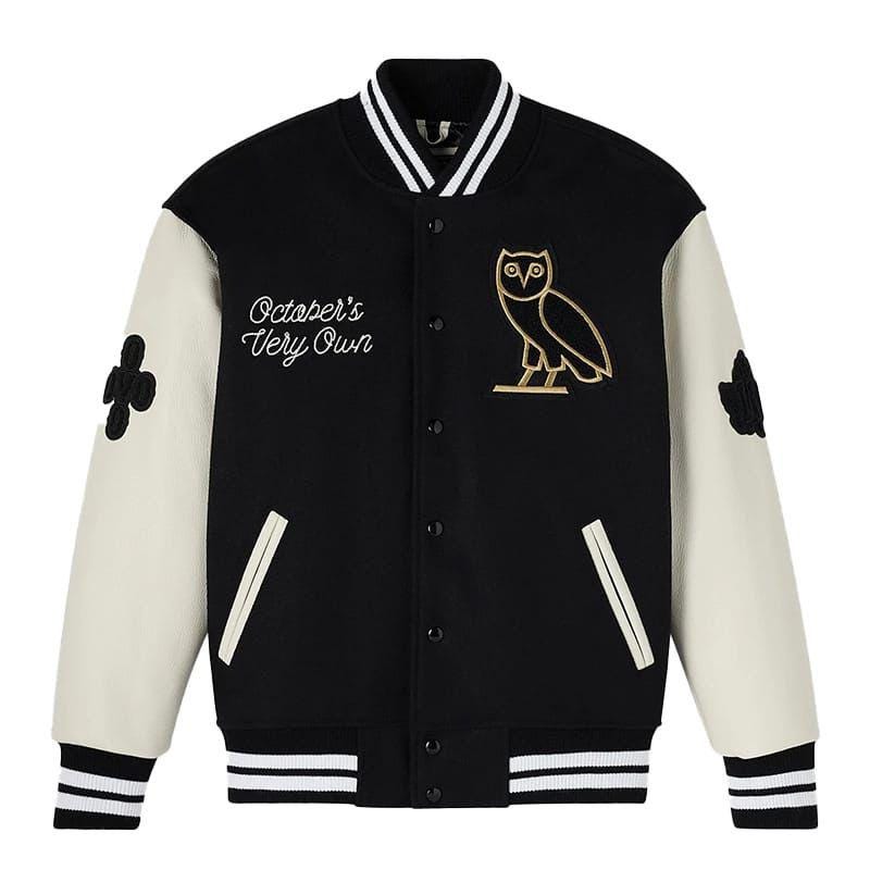 OVO Warriors Varsity Bomber | Winter Streetwear Jacket | Unisex College Coat