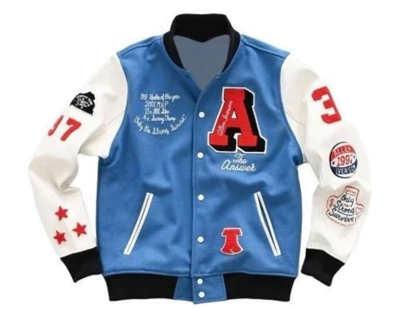 Stephen Curry Iverson The Answer Melton Varsity Jacket