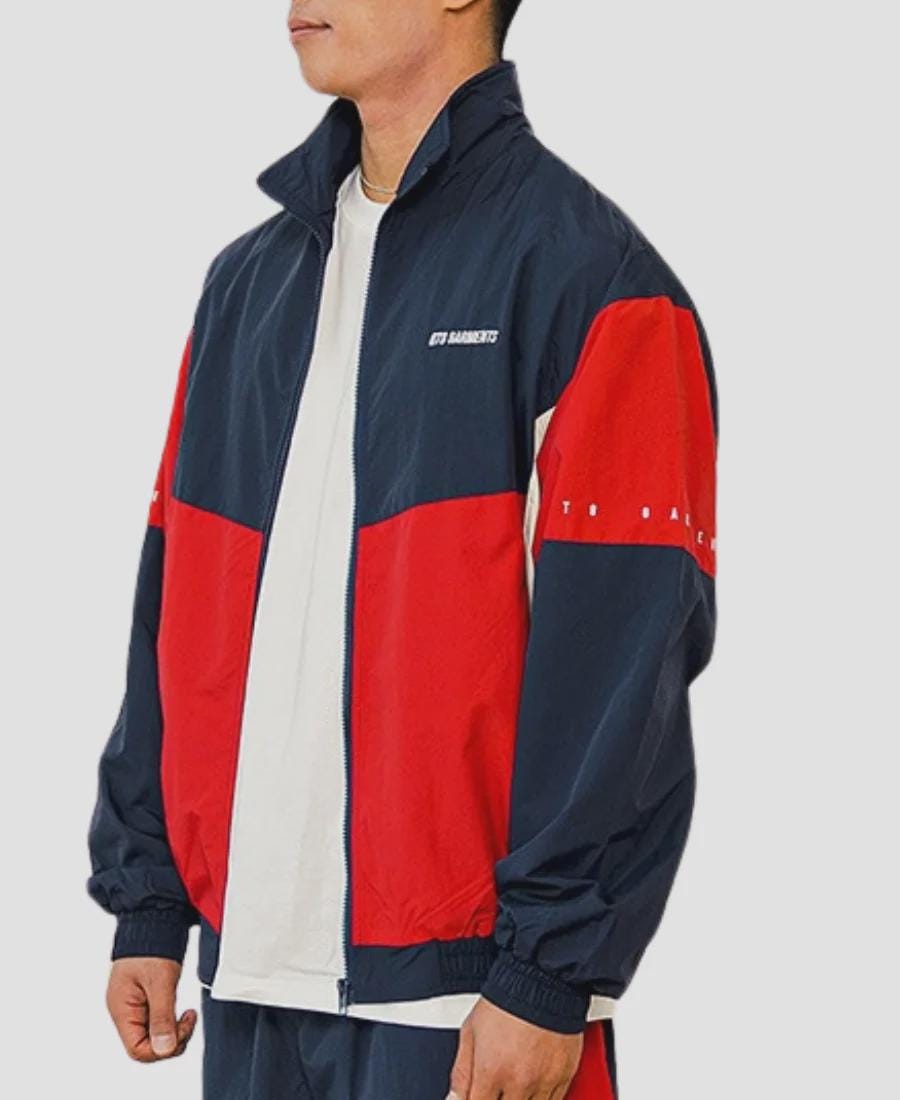 Qt8 Garments Red & Black Track Jacket