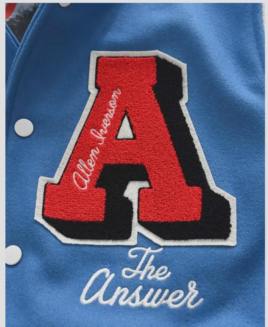 Stephen Curry Iverson The Answer Melton Varsity Jacket