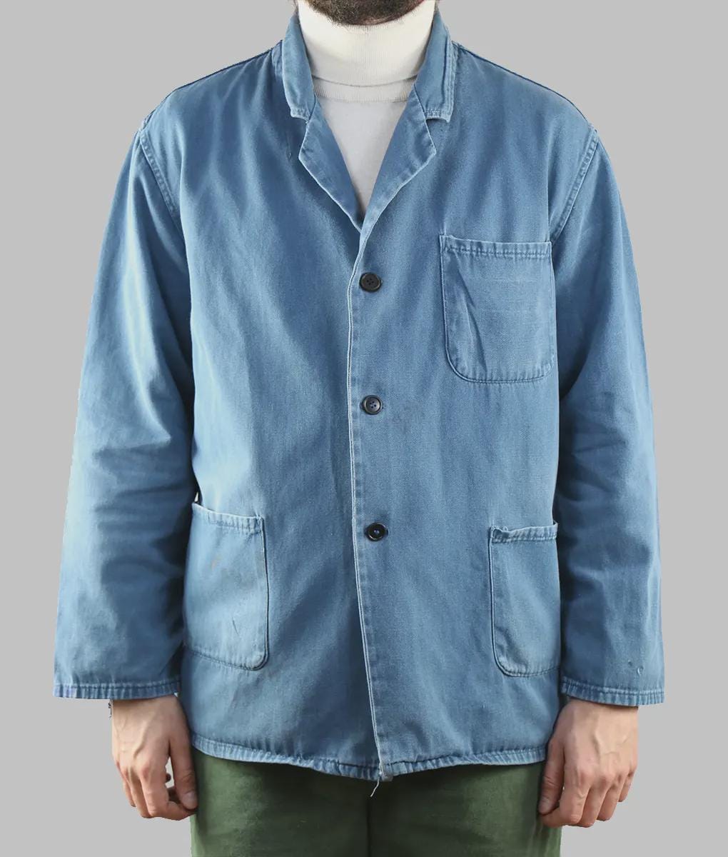 Monty Don Blue Work Jacket