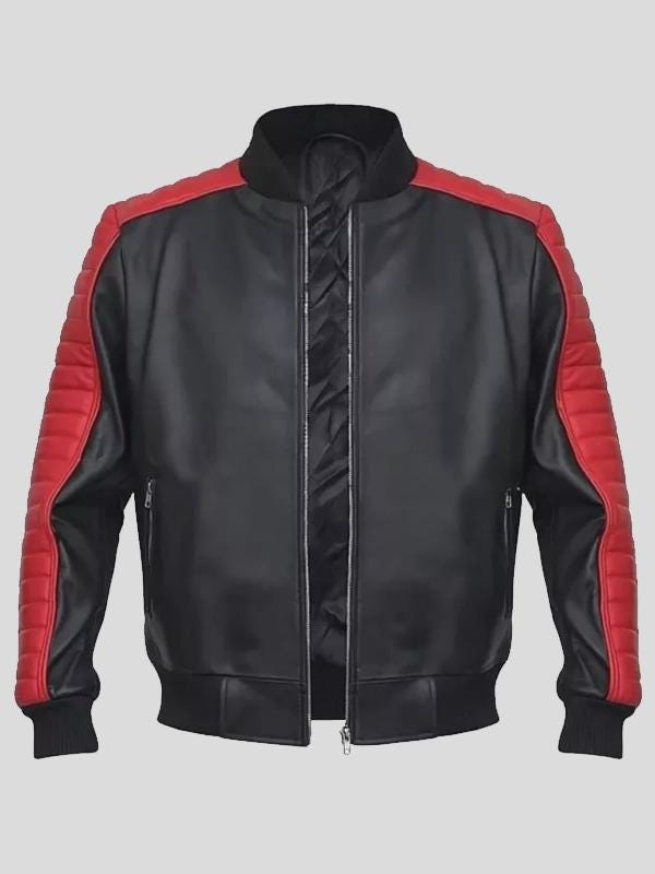 Ryan Gosling The Fall Guy Black Leather Jacket Miami Vice Stunt Jacket