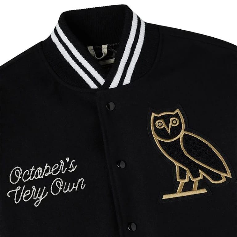 OVO Warriors Varsity Bomber | Winter Streetwear Jacket | Unisex College Coat